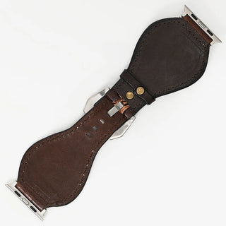 Teal Bloom Tooled Leather Smart Watch Band by American Darling