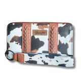 Wrangler Cow Print Wallet -Brown