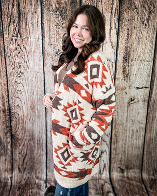 Trading Post Cloud Cardigan in Cream