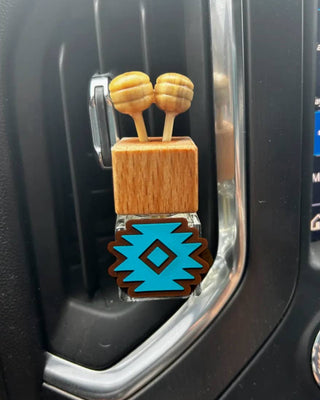 Aztec Turquoise Vent Clip Car Diffuser in Cowgirl Glam