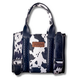 Wrangler Cow Print Tote - Black