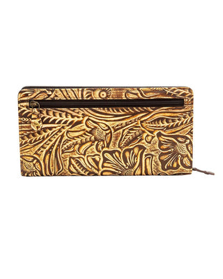 Adder Hair-On Hide Tooled Leather Wallet by Myra Bag
