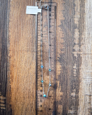 5 Stone Genuine Turquoise Choker Necklace – Jewelry from Bronco Western Supply Co.