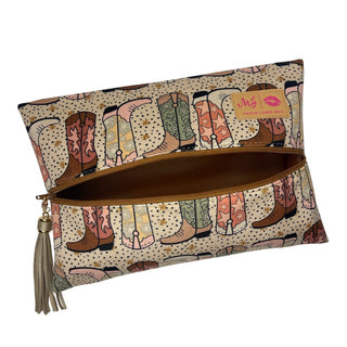 Kicker Boot Velvet Makeup Bag by Makeup Junkie Bags