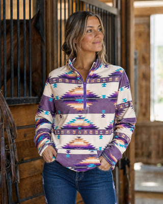 Dusty Violet Fitted Pullover by Sterling Kreek