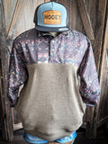 Stevie Hooey Men's Pullover - Brown/Mint