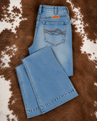 Rustee DFMI Wide Leg Trouser Jeans By Cowgirl Tuff
 by Cowgirl Tuff