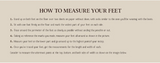 How to measure your foot.
