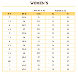 Size chart.