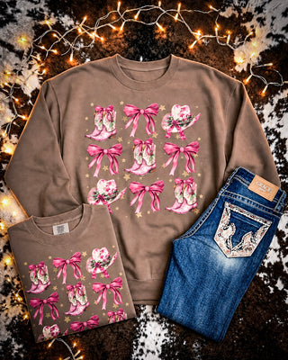 Holly Boots & Bows Graphic Tee or Sweatshirt