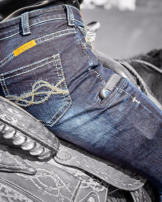 DFMI Sport II Bootcut Jeans in Dark Wash by Cowgirl Tuff