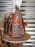 Wrangler - Leopard Print - Tote/Shoulder Bag - Convertible Backpack - Bronco Western Supply Co.