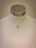 Moo Pendant Necklace - Gold - Cowhide - Western Jewelry - Bronco Western Supply Co.