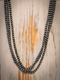 Wesley Layer Choker Necklace - Natural - Faux Navajo Pearls - Bronco Western Supply Co.