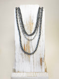 Harper Navajo Style Pearl Layer Necklace - Natural - Faux Navajo Pearls -  Bronco Western Supply Co.