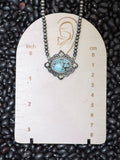 Mabel Stone Pendant Choker Necklace - Western Jewelry - Bronco Western Supply Co.