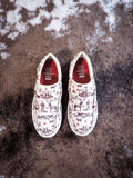 Twisted X - Slip On Shoe - Kicks - Maroon & Ivory - Casual Shoe - Bronco Western Supply Co.