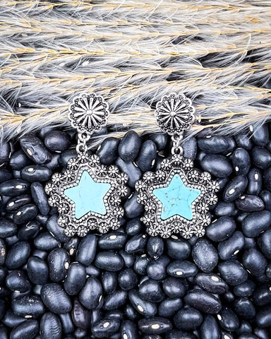earrings on beans and wheat