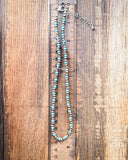 Blue River Fashion Choker Necklace on ruler.