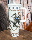 Spurred On – 40oz Rodeo Tumbler with Handle