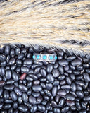 Hachi Adjustable Genuine Turquoise Ring being displayed.