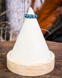 Hachi Adjustable Genuine Turquoise Ring being displayed.