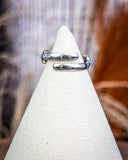 Hachi Adjustable Genuine Turquoise Ring being displayed.