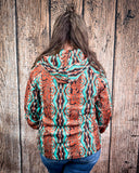 Southbound Oversized Pullover Hoodie modeled on person.