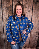 Rodeo Range Quilted Jacket modeled on person.