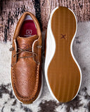 Twisted X Feather X sneaker on a wood background