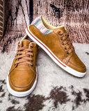 Twisted X Kicks leather shoe with serape details