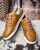 Twisted X Kicks leather shoe with serape details