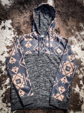 Jimmy Hooey Men's Hoodie - Black/Tan - Bronco Western Supply Co.