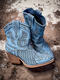 Show Off Ankle Bootie in Denim - Very G Bronco Western Supply Co.