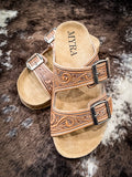 Myra Bag - Darla Trail Hand Tooled Sandals - Western Footwear - Bronco Western Supply Co.