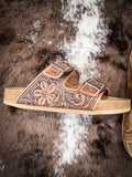 Myra Bag - Darla Trail Hand Tooled Sandals - Western Footwear - Bronco Western Supply Co.