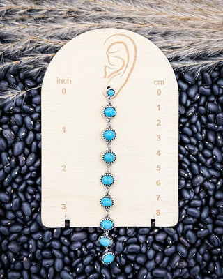 Teal Mesa Drop Fashion Earrings