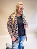 Lola Breathable Waffle Cardigan - Leopard