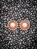 Amber Stud Earring - Copper