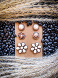 Tillie Stud Earring Set - Copper