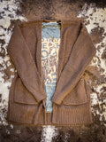 Wafflewood Cardigan - Brown - Western - Casual Fashion - Bronco Western Supply Co.