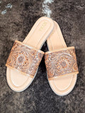 Myra Bag - Xena Hand Tooled Sandals - Western Footwear - Bronco Western Supply Co.