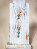 Kaylee Layered Necklace - Silver - Western Jewelry - Bronco Western Supply Co.