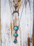 Kaylee Layered Necklace - Silver - Western Jewelry - Bronco Western Supply Co.