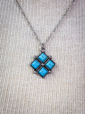Rio Pendant Necklace - Turquoise - Western Jewelry - Bronco Western Supply Co.