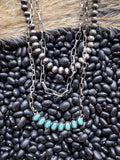 Harper Navajo Style Pearl Layer Necklace - Natural - Faux Navajo Pearl - Bronco Western Supply Co.