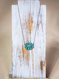 Hailey Pendant Chain Necklace - Turquoise - Western Jewelry - Bronco Western Supply Co.