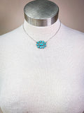 Hailey Pendant Chain Necklace - Turquoise - Western Jewelry - Bronco Western Supply Co.