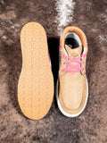 Julie - Twisted X - Hooey - Loper High Top Shoe - Bomber & Mauve Multi - Bronco Western Supply Co.