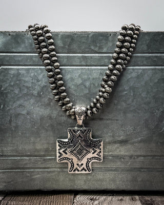 Silverwood Aztec Pendant Necklace Set